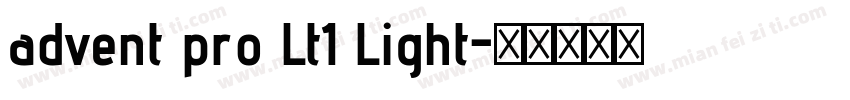 advent pro Lt1 Light字体转换